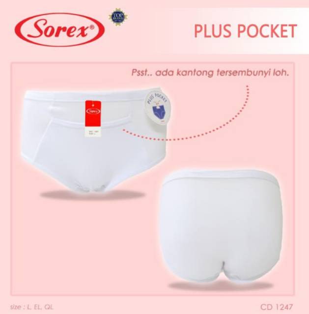 Celana dalam wanita dengan kantong Sorex 1247