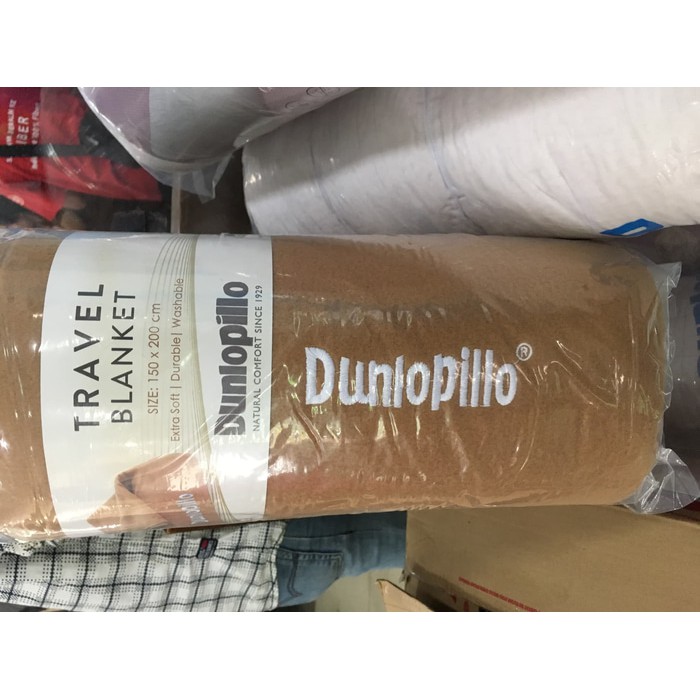 Terlaris SELIMUT DUNLOPILLO / TRAVEL BLANKET DUNLOPILLO