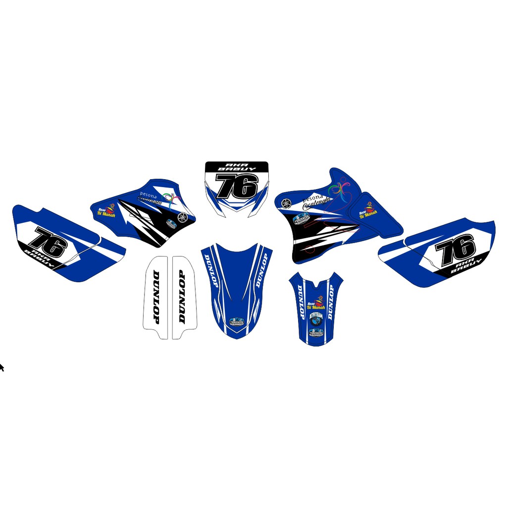 Stiker Decal YAMAHA YZ 85 YZ New YZ Modif Bebek Custom Sticker (3)