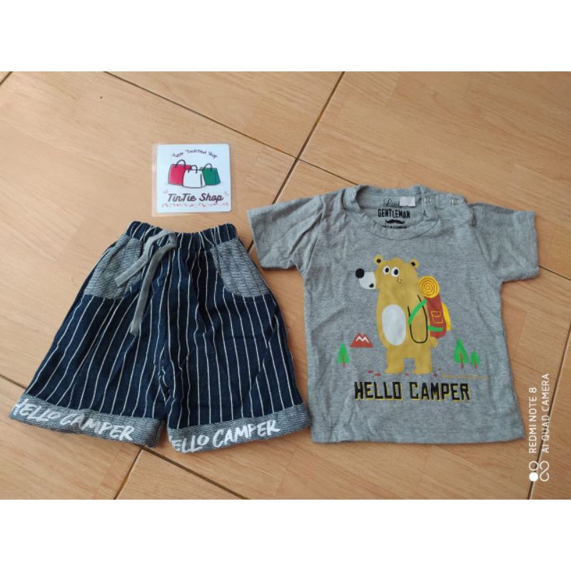 Baju Stelan pendek Bayi Laki laki