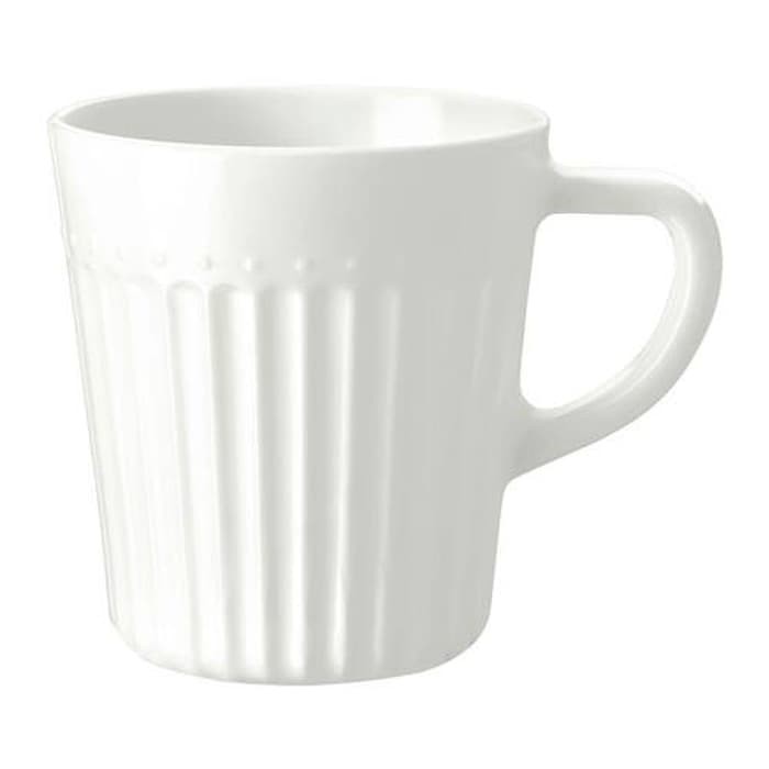 IKEA SANNING Mug / Gelas 25 cl - Putih Best seller