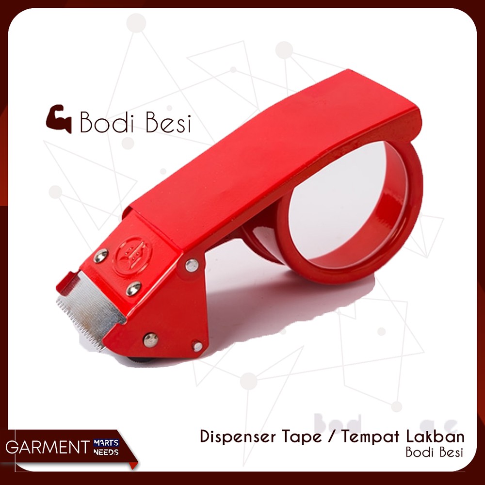 

Dispenser Tape Tempat Pemotong Lakban Bodi Besi Tajam MURAH