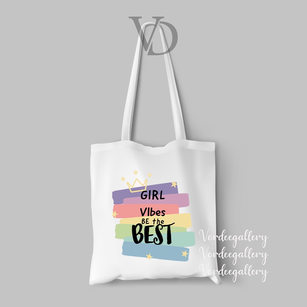 tote bag kanvas quotes of the day / tas belanja