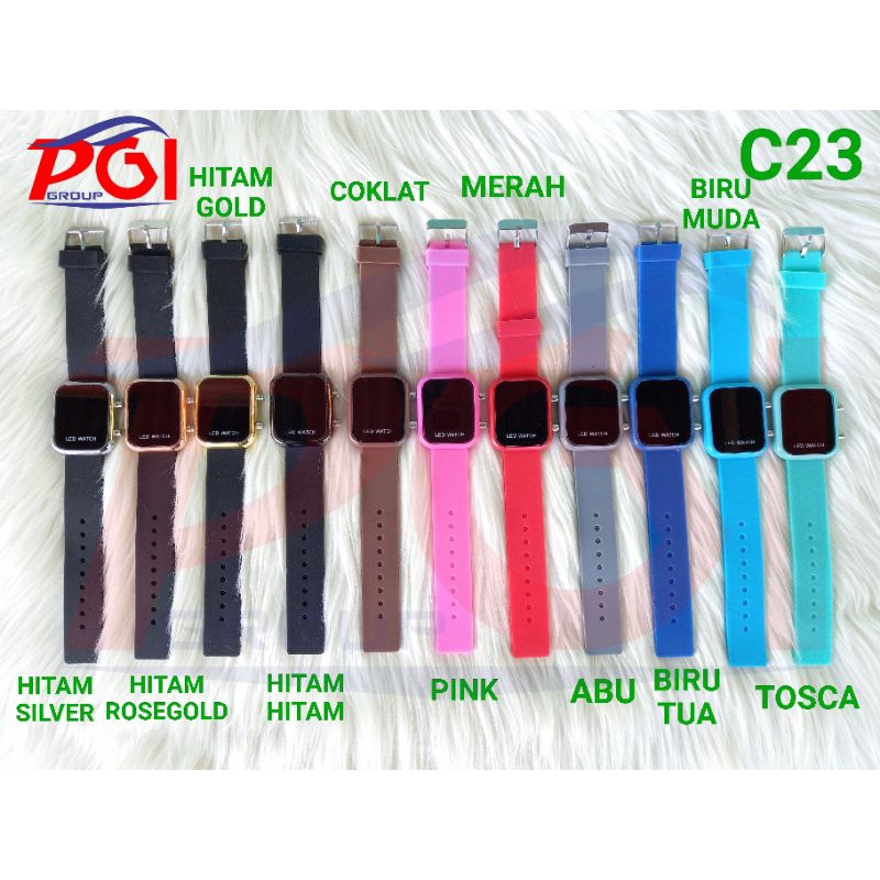 DC C ( C00023 ) JAM TANGAN LED DEWASA MODEL KOREA / ORIGINAL / TIDAK BISA MEMILIH