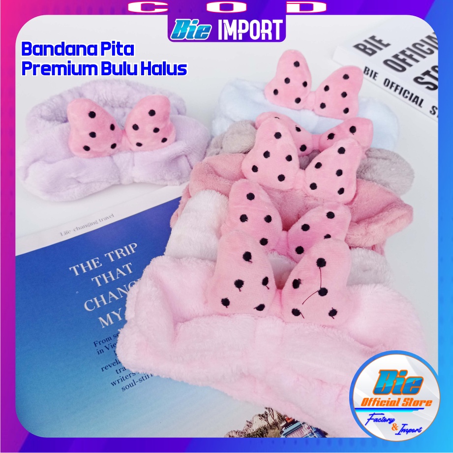 Bandana Premium Bulu Halus Karakter Korea Best Seller