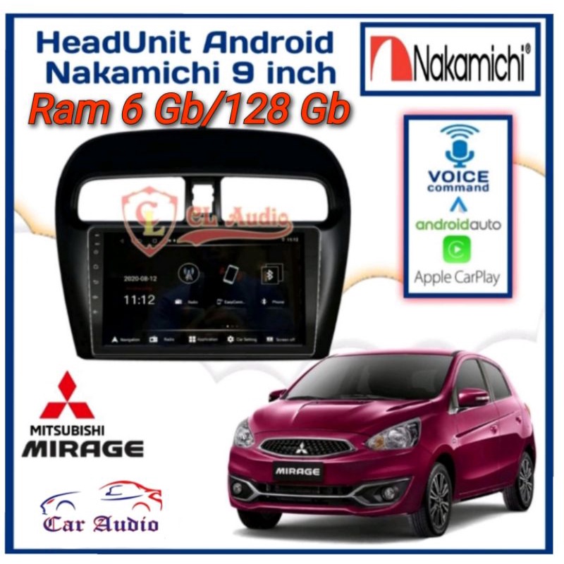Head Unit Android MIRAGE Ram 6Gb/128Gb NAKAMICHI ELITE PRO