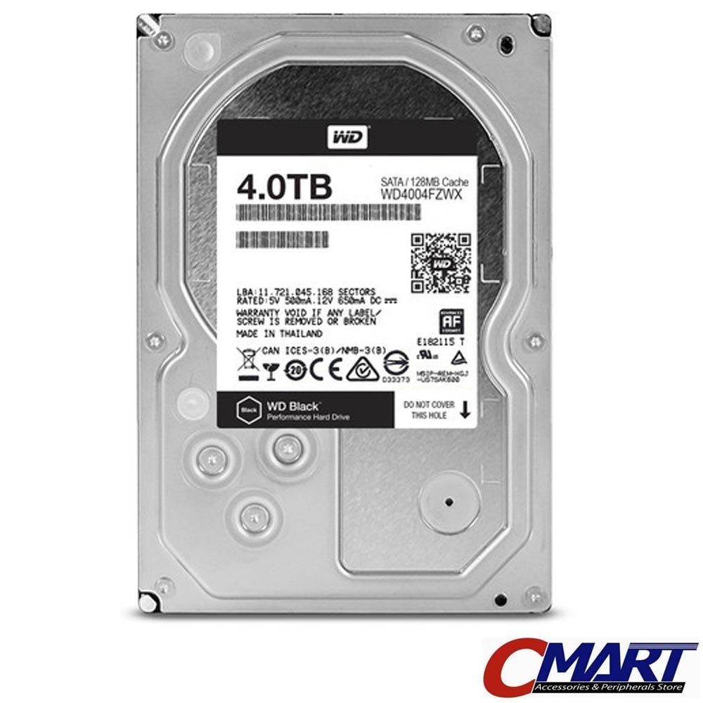 WD Caviar Black 4TB 3.5 HD HDD Hardisk Harddisk Internal WD4004FZWX