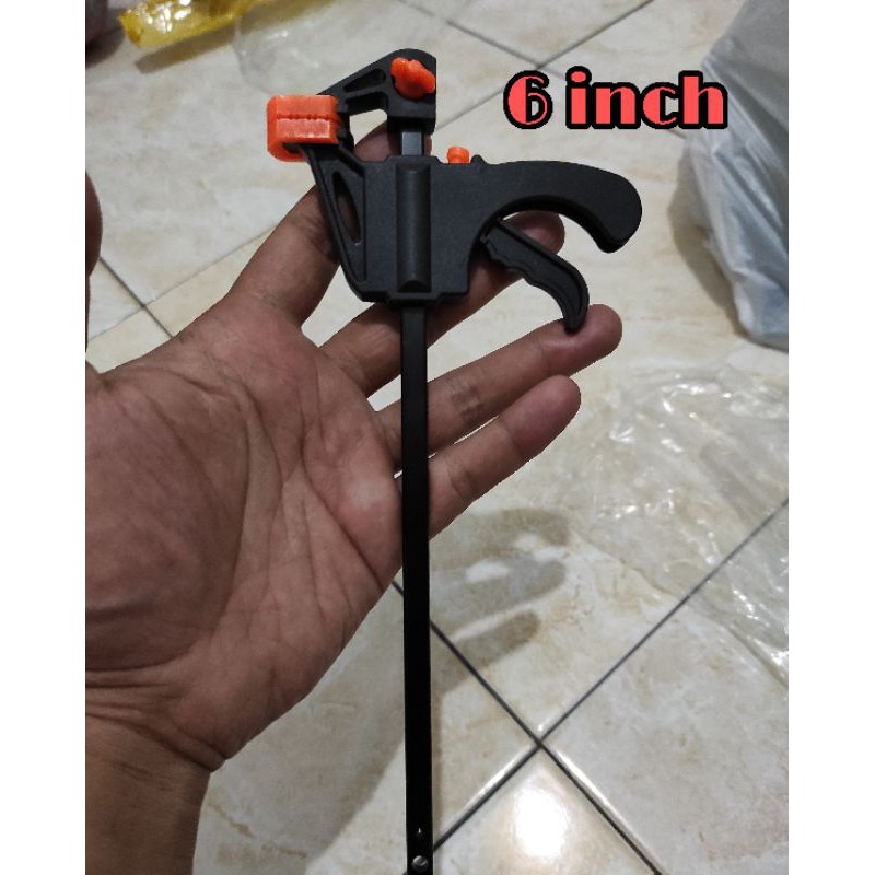 6 inch - F CLAMP / KLEM KAYU BESI / KLEM F / DIY WOODWORKING / ALAT JEPIT KAYU