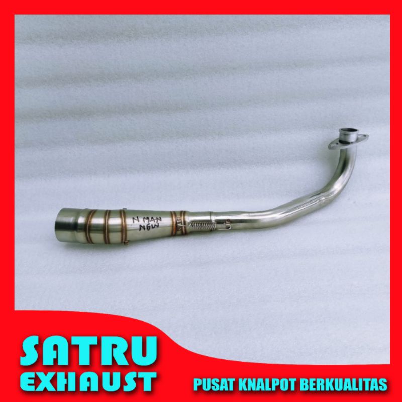 Pipa leheran knalpot Nmax 155 New full stainless Aerox New connected 155