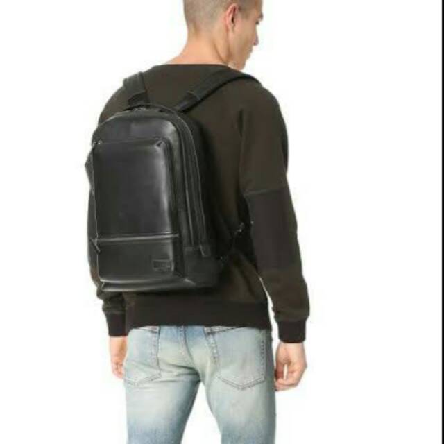 Tumi harisson Bates Leather Backpack original store