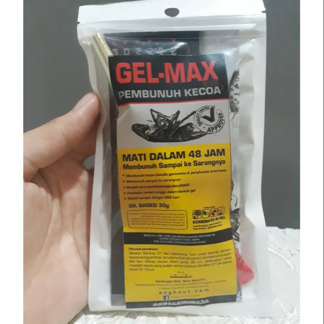 

Gel Max Pembunuh Kecoa Kemasan Baru 30 gram Oil Based