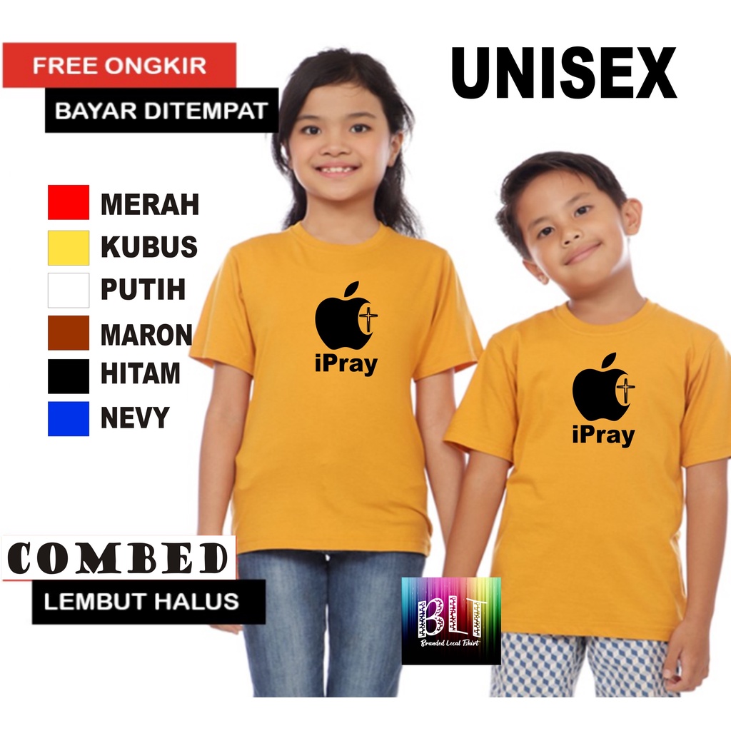 Promo Kaos  IPRAY Kaos kristen Protestan Rohani Jesus kristen Anak Anak  Lengan Pendek Combed 30S Atasan Anak2 cowok cewek Kaos Murah kaos anak kartun kaos anak anime kaos anak murah kaos anak hits kaos viral