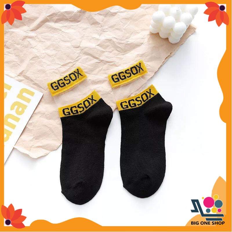 kaki ankle Transparan wanita import model kekiniankaos - kaki transparan pendek Motif GGSOX cod