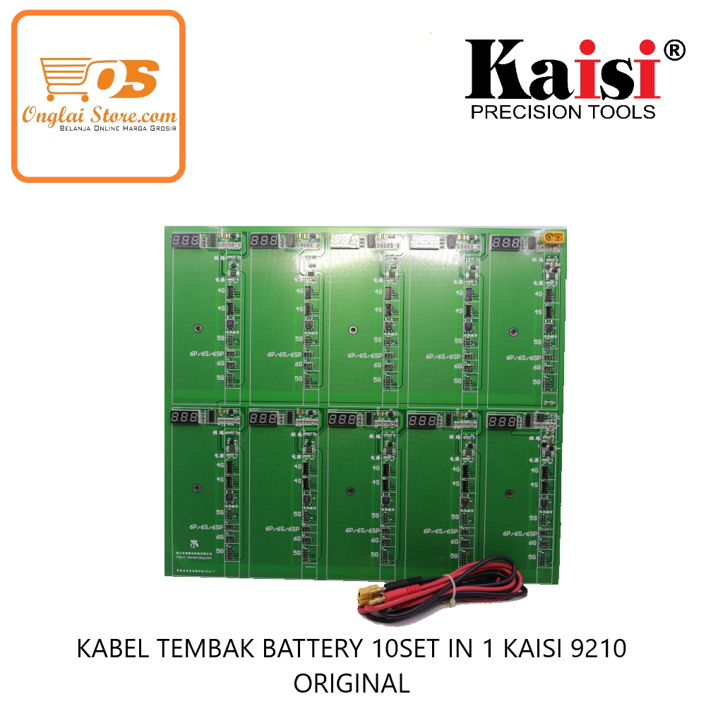KABEL TEMBAK BATTERY 10SET IN 1 KAISI 9210 ORIGINAL
