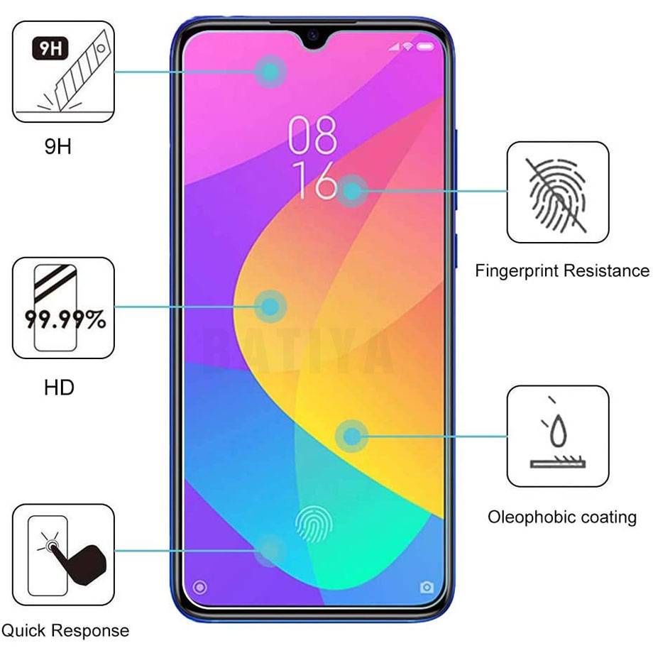 3PCS Tempered Glass For Xiaomi Mi 9 SE Screen Protector For Xiaomi Mi 9 9T 8 Lite A3 A2 A1 Pocophone F1 MAX 3 2 Glass