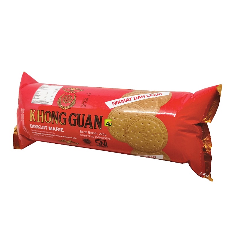 

Khong Guan Biskuit Marie Spesial - 225 gr KG MERAH