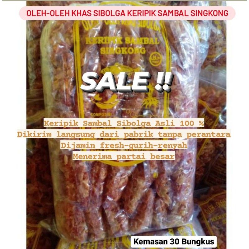 

keripik sambal sibolga isi 30 bgks