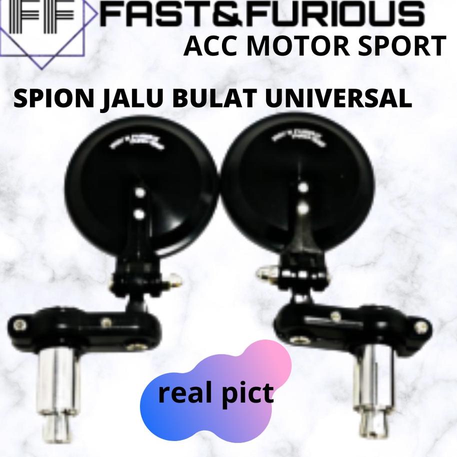 Miliki - spion bar end lipat kaca cembung jalu bulat scoopy beat vario aerox nmax mio aerox 155 univ