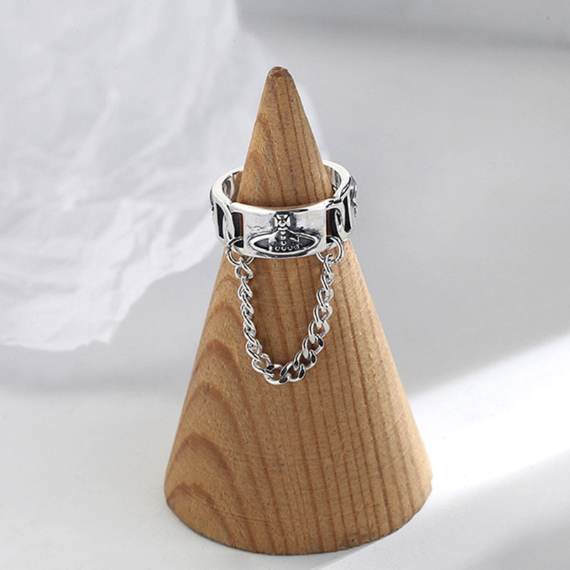Siy Cincin Rantai Saturnusplanet Adjustable Warna Silver Untuk Wanita