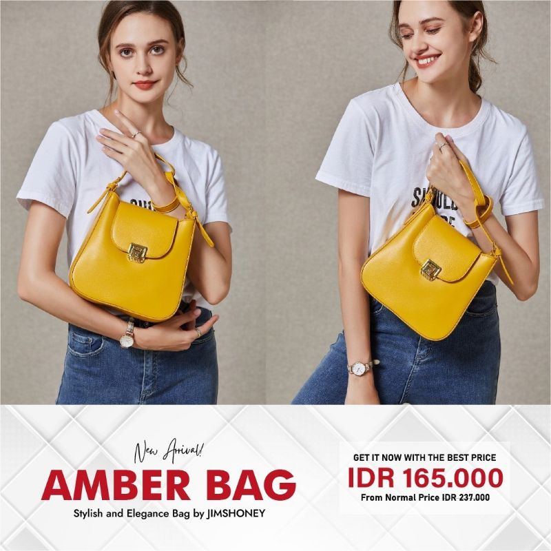 AMBER ❤️ GRATIS BOX ❤️ TAS JIMSHONEY JIMS HONEY SLING SHOULDER BAG