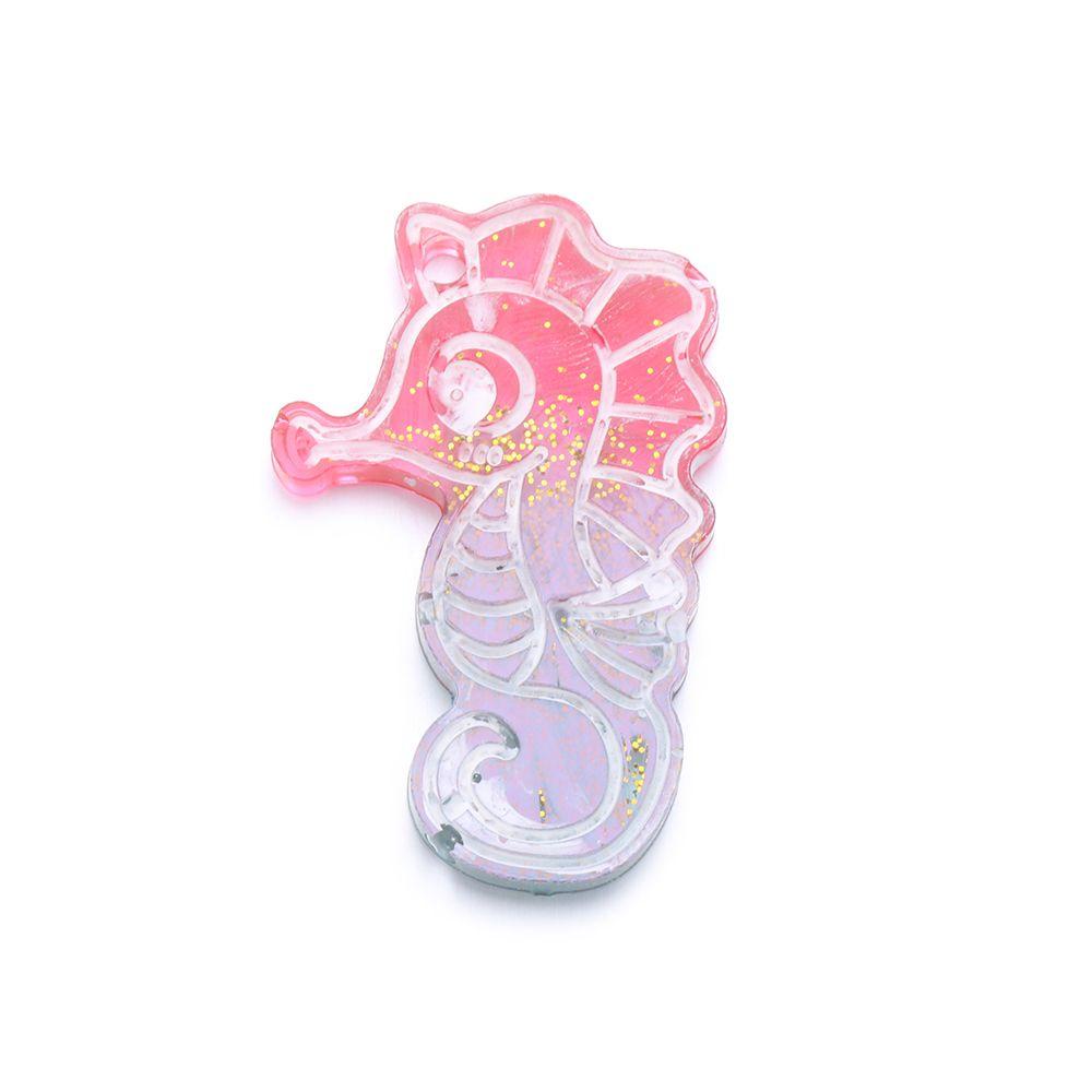 Solighter Anting Cetakan Resin UV Epoxy Menjuntai Ubur-Ubur Hewan Membuat Perhiasan Alat Bintang Laut Resin Silicone Mould