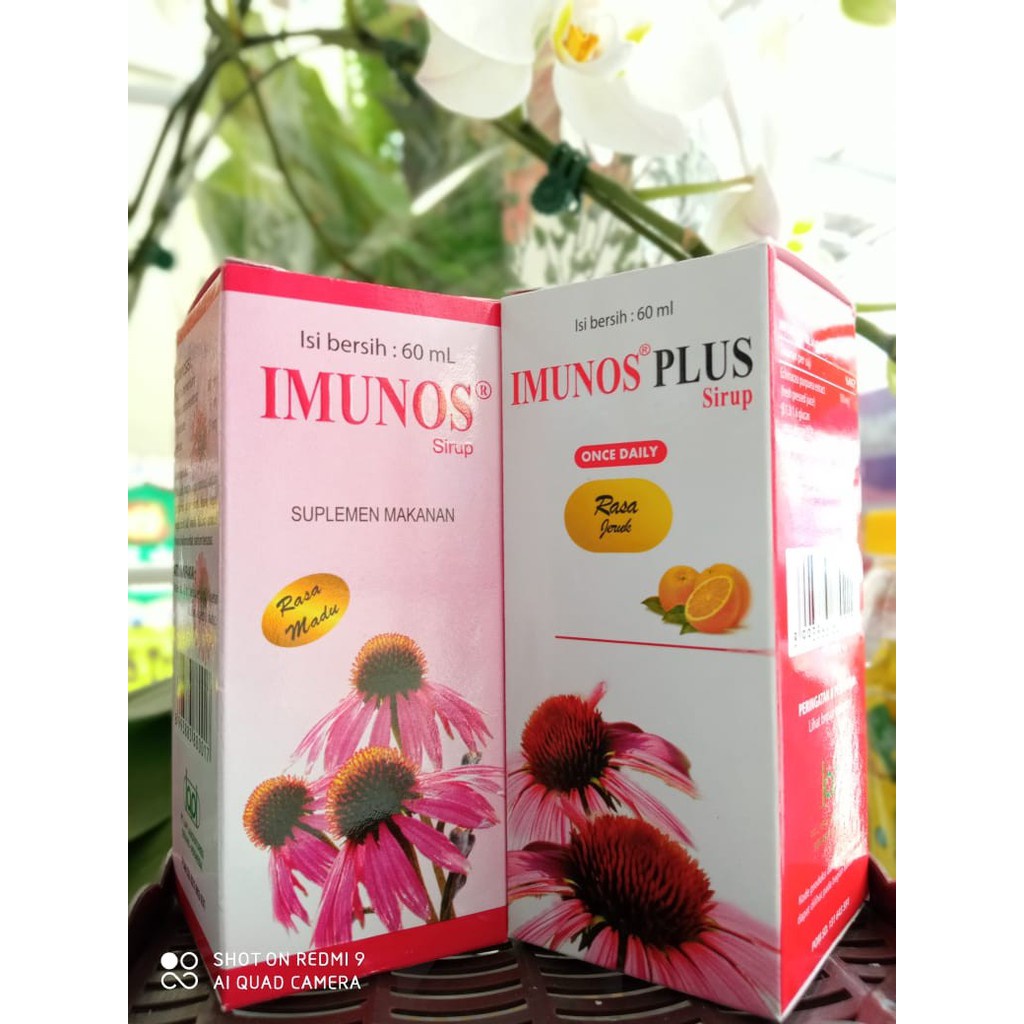 IMUNOS Sirup Dan Imunos Plus Syrup 60 ML - Vitamin Suplemen Daya Tahan Tubuh