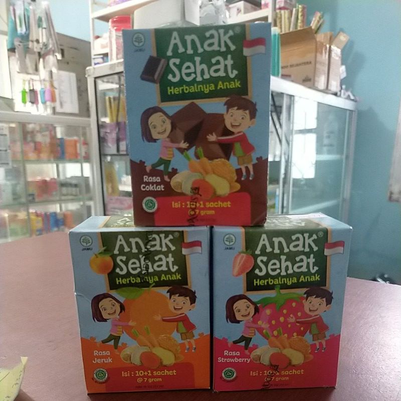 

Jamu Anak Sehat 1 kotak isi 10+1 sachet