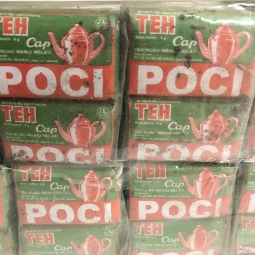 

Teh poci kemasan hijau aroma melati 1 pak isi 10pcs murah enak