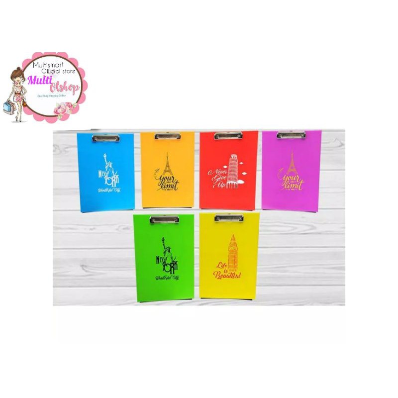

Kiky Clipboard/Papan JalanbUkuran Folio-Random Motive