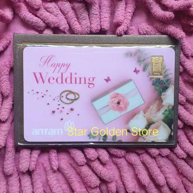 Antam Gift Series Happy Wedding 0.5 gram. Limited stock