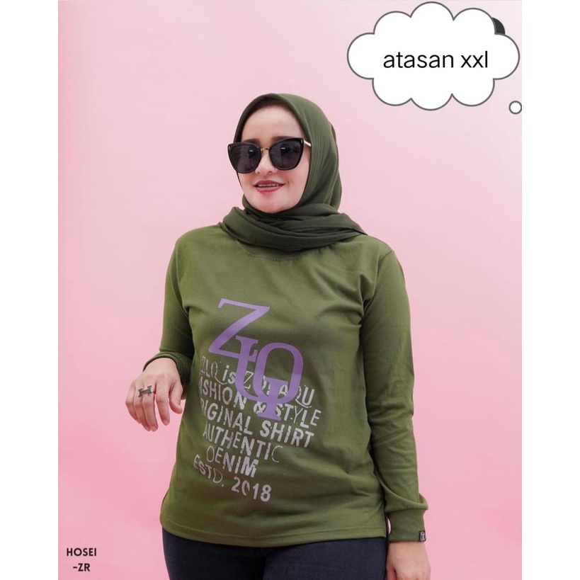 BISA COD✔️BLOUSE ZOLAQU / XXL BLOUSE WITH YOU / ATASAN ZOLAQU LENGAN PJG