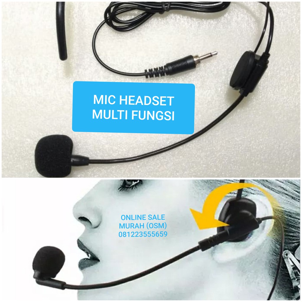 Original mic headset bando mik karaoke klip ori portable mikrophone meeting jek 3.5mm microphone pc laptop asli audio sound karaoke Ini hanya microphone condesor suara bukan include audio dengar  Disarankan menggunakan Spliter adapter audio  Jack 3.5mm 1