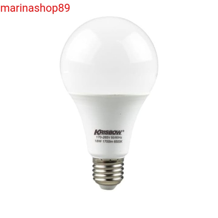 krisbow bohlam led 18 watt_lampu led 18 watt cool daylight putih