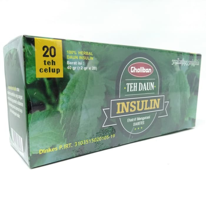 

TEH CELUP DAUN INSULIN GHOLIBAN Untuk Diabetes 20 kantong Original