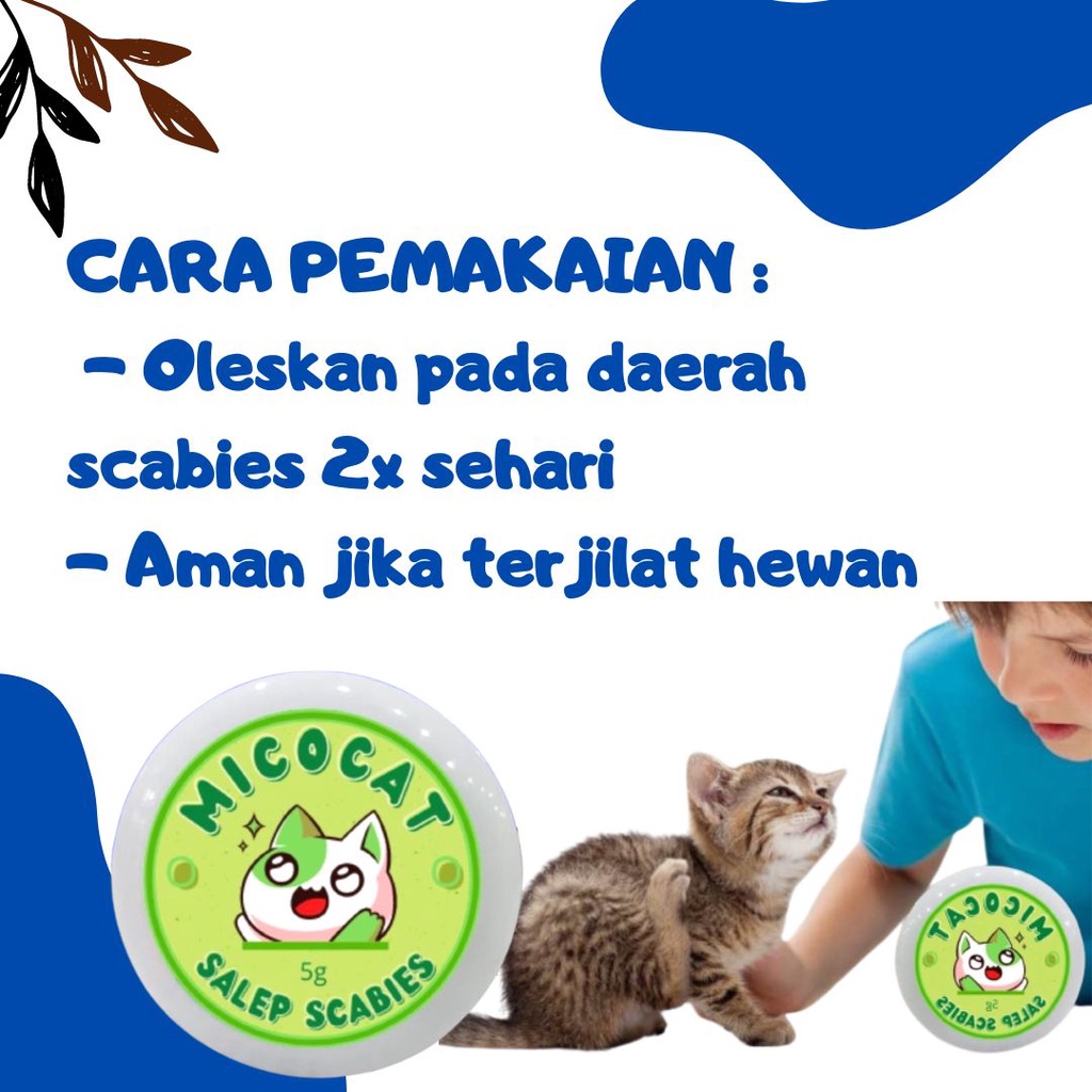 Obat Salep Scabies Jamur Parasit untuk Kitten Kucing Anjing Micocat FEZONE