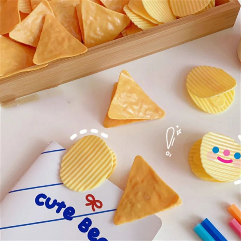 

JOURNALCARE.ID || Klip Penjepit Bentuk Potato Chip Klip Kertas Klip Plastik