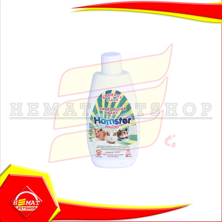 HAMSTER POWDER 100GR Bedak anti bakteri jamur harum wangi pelembut bulu