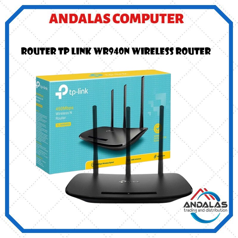 Router TP-LINK TL-WR940N Wireless Router 450 Mbps