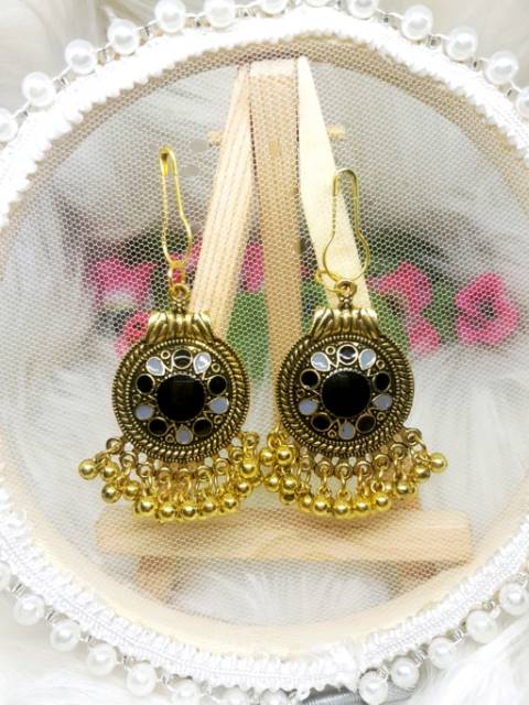 A183 Anting hijab juntai rumbai gold india