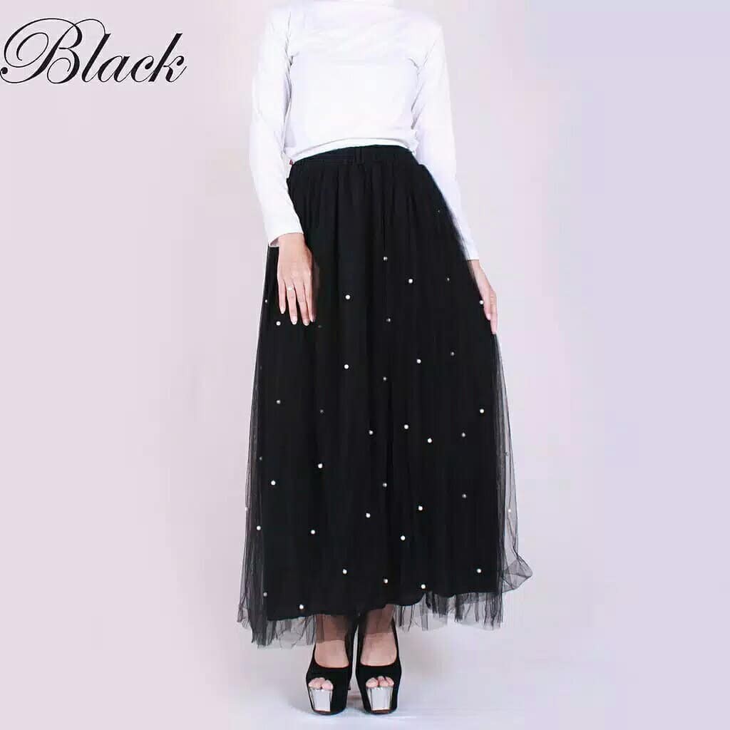 Rok Tutu / Rok Jaring Mutiara / Rok Maxi Wanita