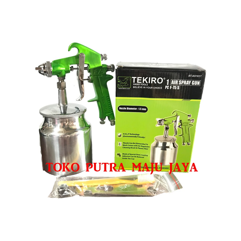 SEMPROTAN CAT TABUNG BAWAH F75 S TEKIRO SPRAY GUN TEKIRO