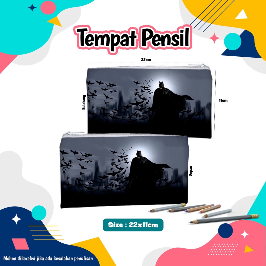 

Tempat Pensil Batman #115 Pencil Case Dompet Pouch Kosmetik Wadah Uang Kostak Kotak Batman