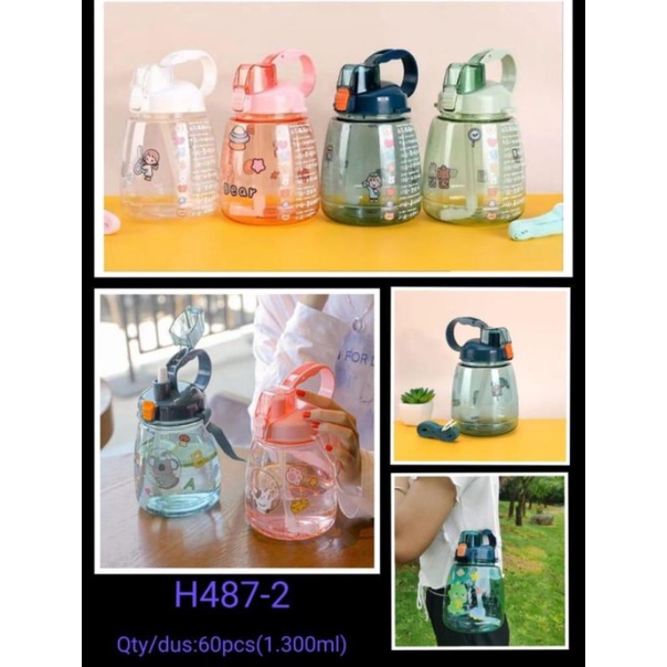 Botol Minum Anak Big Belly Children's Cup Bottle H487-2 1300ml