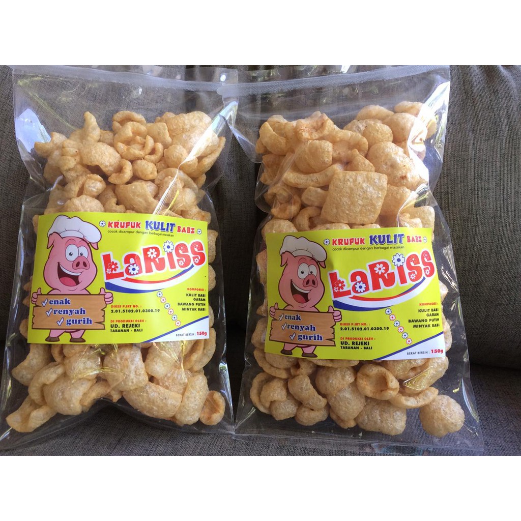 KRUPUK RAMBAK REJEKI/LARISS REJEKI 150gr FREE Bubblewrap