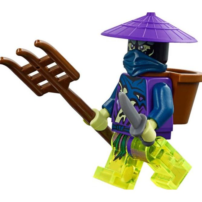 70734 Master Wu Dragon Lego Ninjago Ghost Ninja Hackler w/ Shield & Weapon