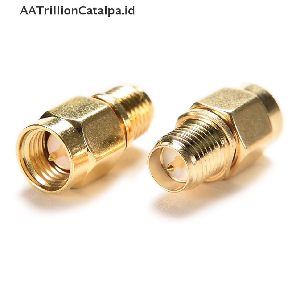 Aatrillioncatalpa Adapter Konektor RF Lurus Tengah Ke RP-SMA female