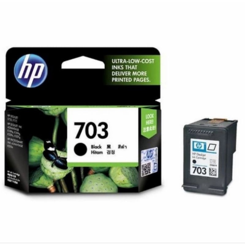 Tinta hp 703 black + 703 colour original for D730, F735,K109, K209a