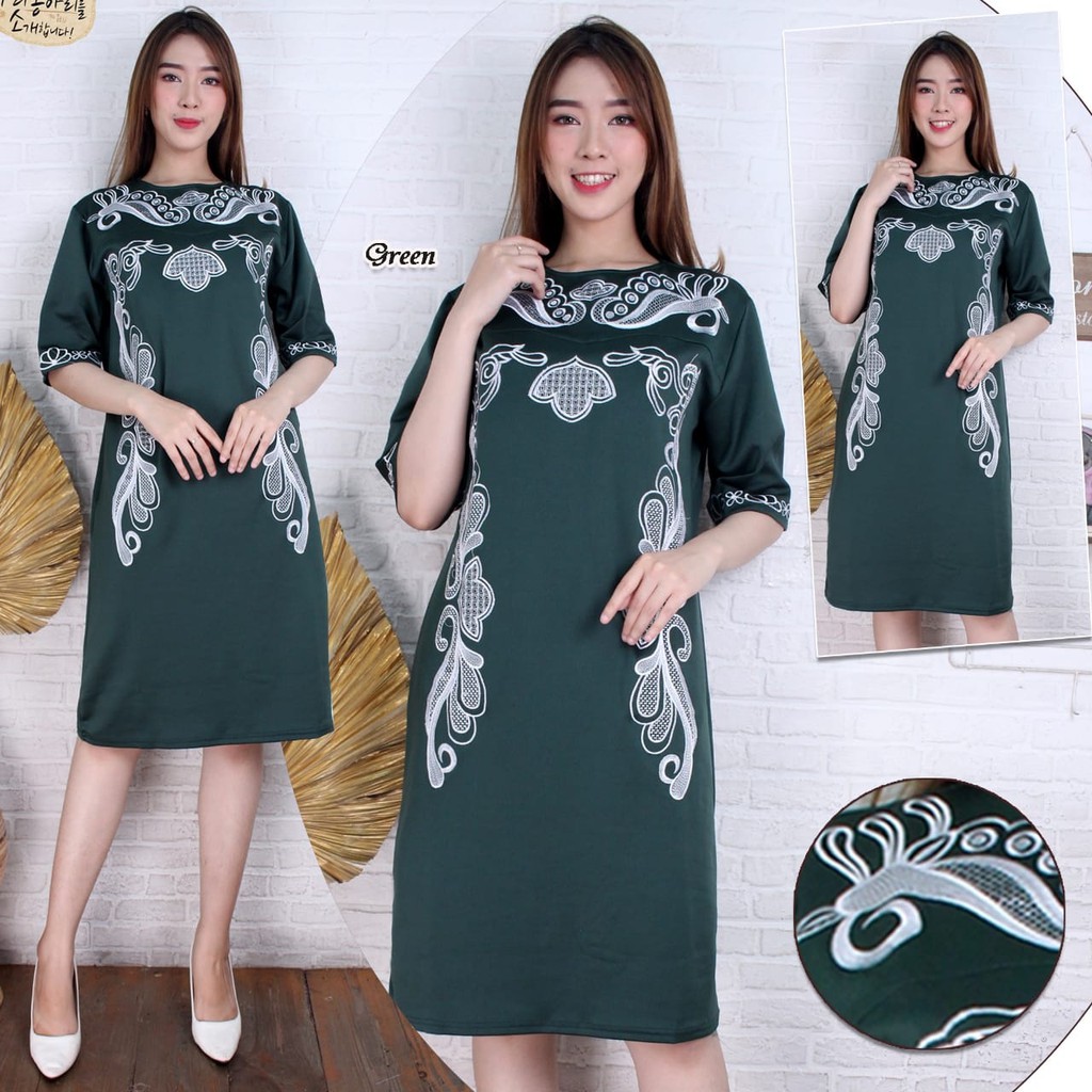 HOPYLOVY - Dress Tunik Wanita Casual Ella