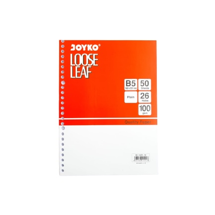 

LOOSE LEAF JOYKO B5 ISI 50 LEMBAR - POLOS