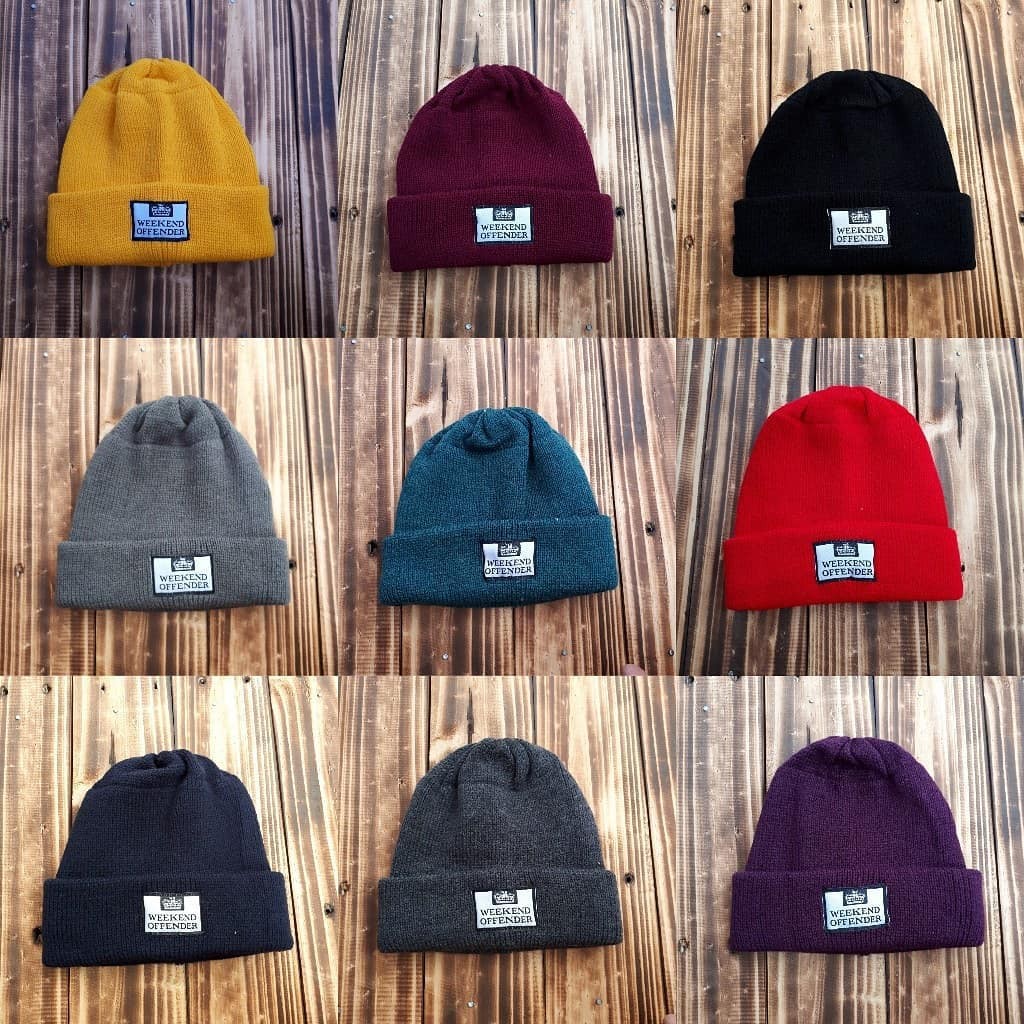 short beanie kupluk weekend offender pria dan wanita#Topi Murah#topi Rajut#topi Terbaru